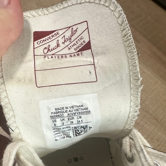 Converse High Top Sneakers in Metallic Gold and Copper-Tone - Picture 16 of 16